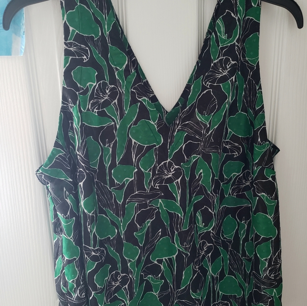 A New Day Leaf Print Blouse
